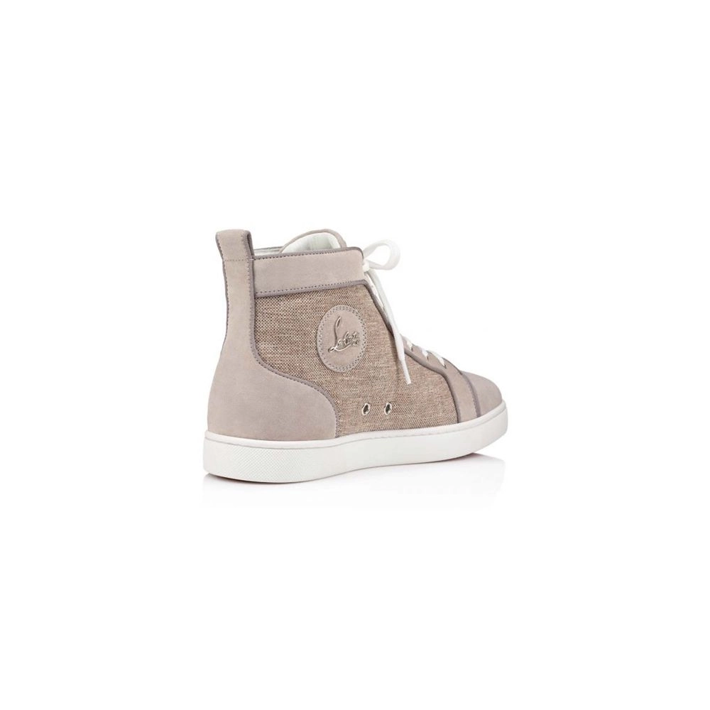cheap Christian Louboutin Louis Sasso/beige Suede Leather sale