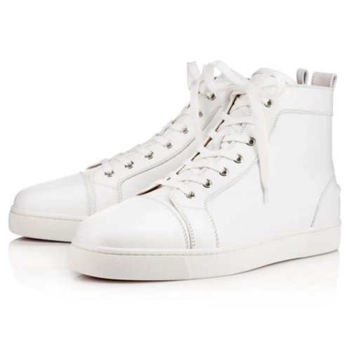 cheap Christian Louboutin Louis White Calf  sale