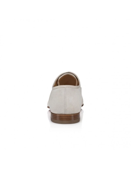 Cheap Christian Louboutin Greggo Oxfords Calf Leather Linen Country Albatre, Discount Christian Louboutin Shoes Outlet Online
