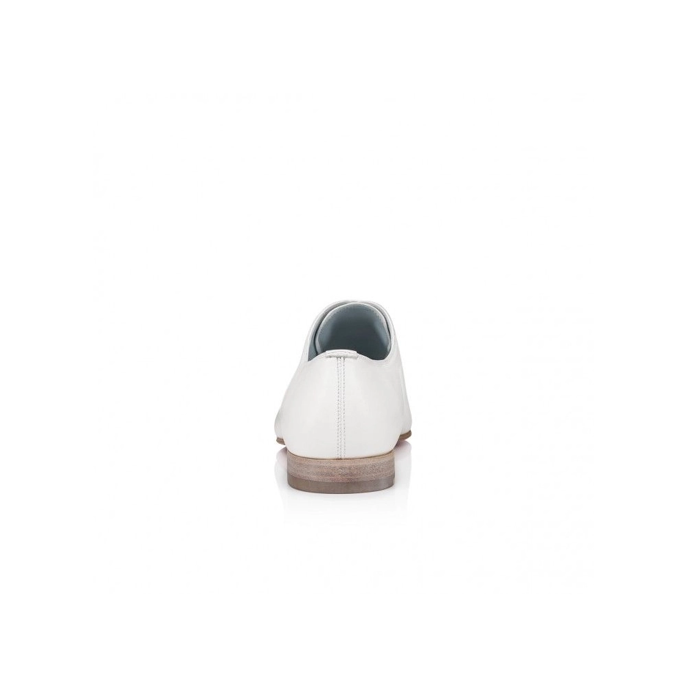 Fake Christian Louboutin Greggo Oxfords Nappa Leather White, Knockoff Christian Louboutin Shoes