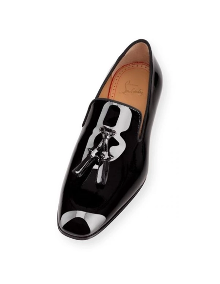 cheap Christian Louboutin Dandelion Tasse Black Patent Leather sale