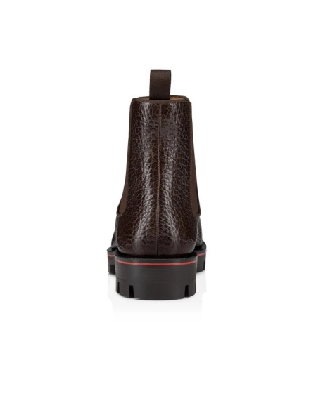 Cheap Christian Louboutin Alpinosol Boots Grained Calf Leather Corteccia Sale Online