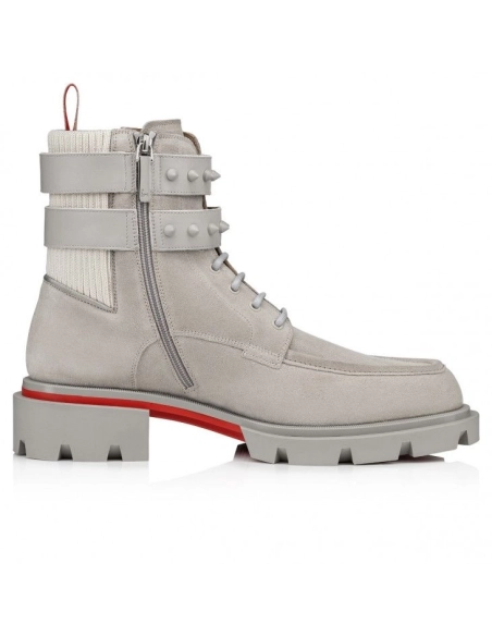 Cheap Christian Louboutin Our Fight Boots Leather And Mesh Goose, Discount Christian Louboutin Shoes Outlet Online