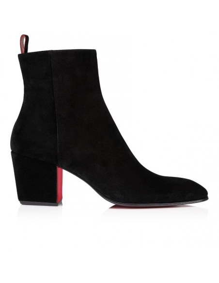 Cheap Christian Rosalio St 70 Mm Boots Leather Black, Discount Christian Louboutin Shoes Outlet Online