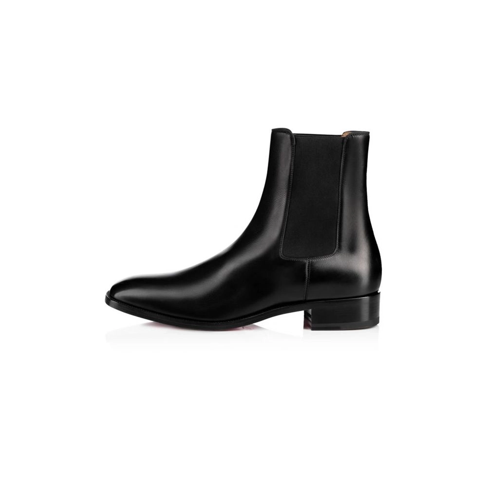 cheap Christian Louboutin Boot Samson Black Leather sale