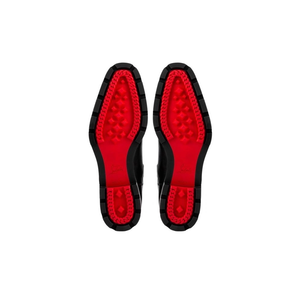 cheap Christian Louboutin Boot Melon Spikes Black black Mat Calf sale