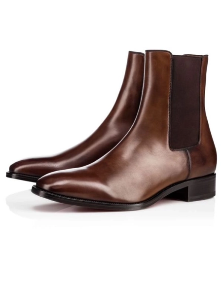 cheap Christian Louboutin Boot Sanson Havane Leather sale