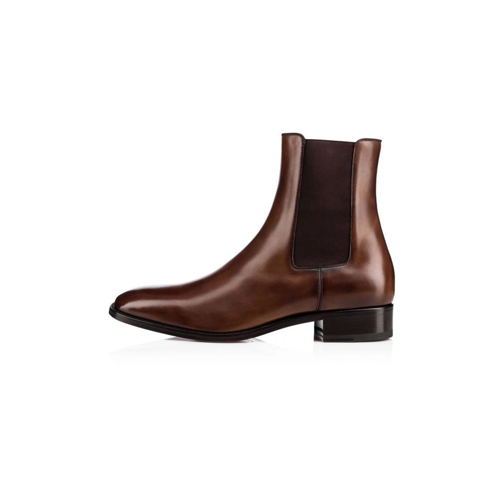 cheap Christian Louboutin Boot Sanson Havane Leather sale