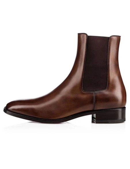 cheap Christian Louboutin Boot Sanson Havane Leather sale