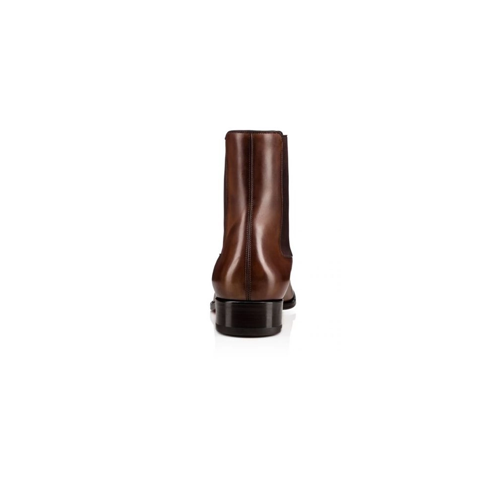 cheap Christian Louboutin Boot Sanson Havane Leather sale