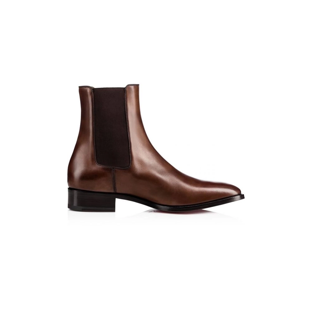 cheap Christian Louboutin Boot Sanson Havane Leather sale