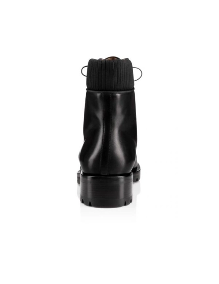 cheap Christian Louboutin Boot Trapman Black Leather sale