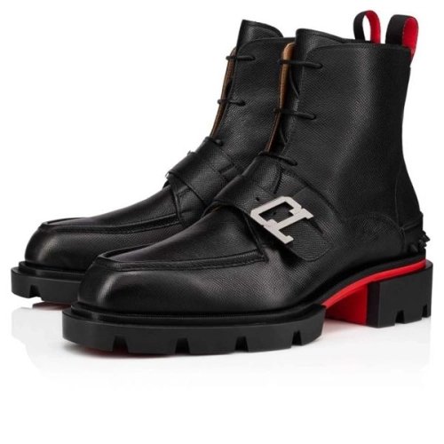 cheap Christian Louboutin Boot Our Georges B Black Calf sale