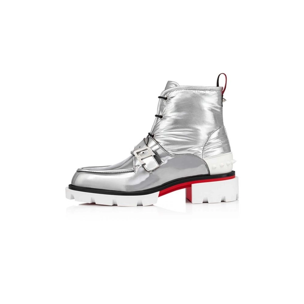 cheap Christian Louboutin Boot Our Georges B Silver Antispecchio sale