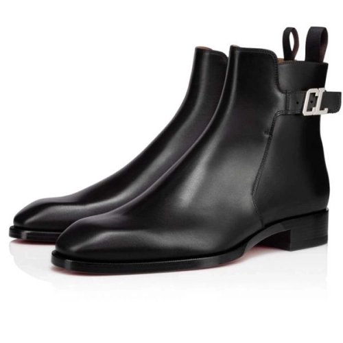 cheap Christian Louboutin Boot Validobi Black Calf sale