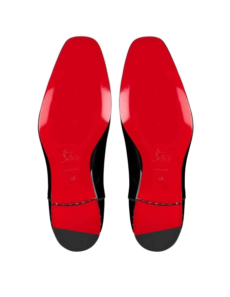 Discount Christian Louboutin Greggyrocks Oxfords Shoes Patent Leather Black Outlet Online