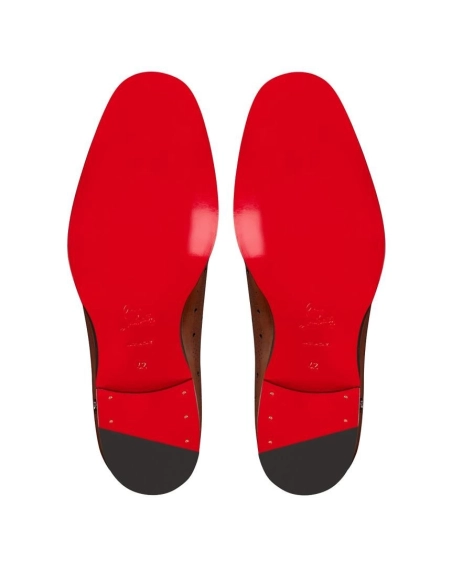 Cheap Christian Louboutin Corteobello Oxfords Patinated Calf Leather Havane Brown Sale Online