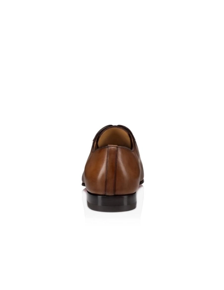 Cheap Christian Louboutin Lafitoch Oxfords Calf Leather Havane Brown for Sale