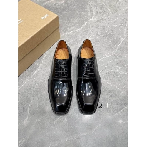 Fake Christian Louboutin Capitano Oxford Patent Leather Black, Replica CL Shoes