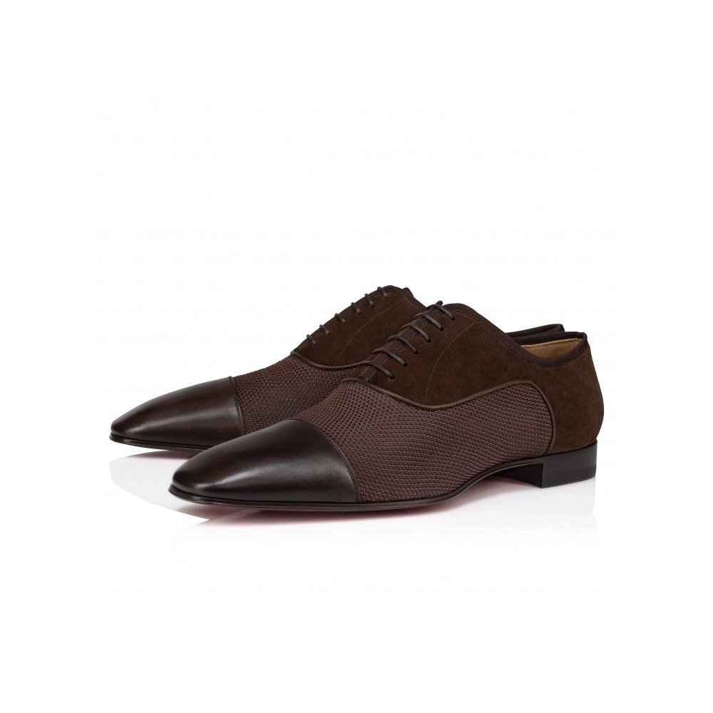 Knockoff Christian Louboutin Ac Greggo Oxfords Calf Leather And Polo Fabric Cosme, Fake Christian Louboutin Shoes