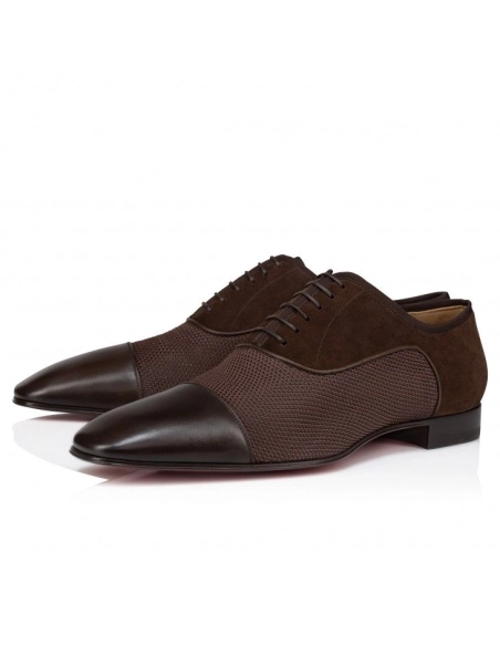 Knockoff Christian Louboutin Ac Greggo Oxfords Calf Leather And Polo Fabric Cosme, Fake Christian Louboutin Shoes