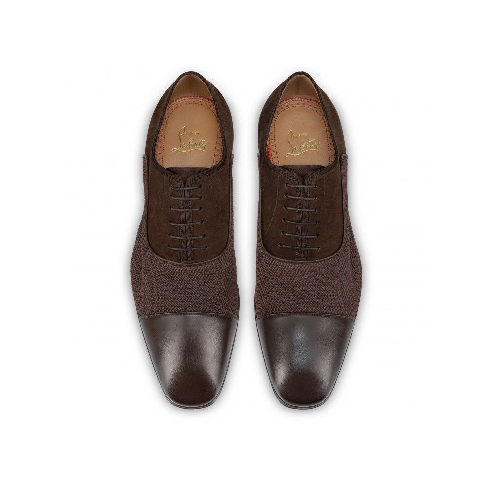 Knockoff Christian Louboutin Ac Greggo Oxfords Calf Leather And Polo Fabric Cosme, Fake Christian Louboutin Shoes