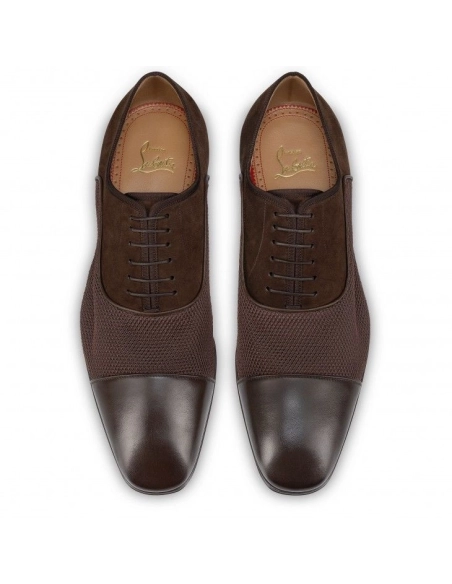 Knockoff Christian Louboutin Ac Greggo Oxfords Calf Leather And Polo Fabric Cosme, Fake Christian Louboutin Shoes