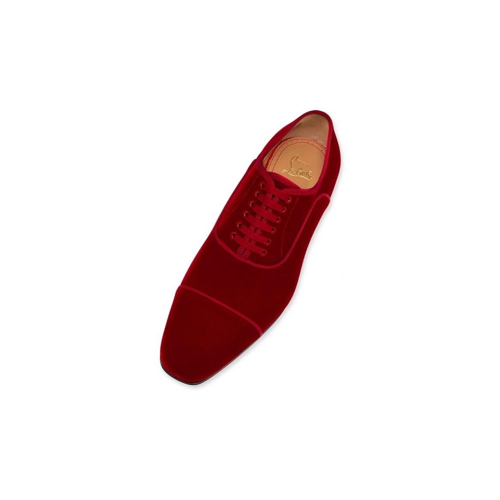 cheap Christian Louboutin Oxford So Greggo Loubi Red Shoe sale