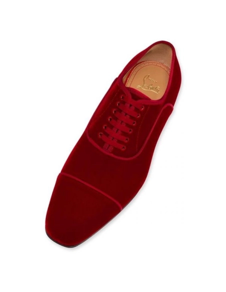 cheap Christian Louboutin Oxford So Greggo Loubi Red Shoe sale