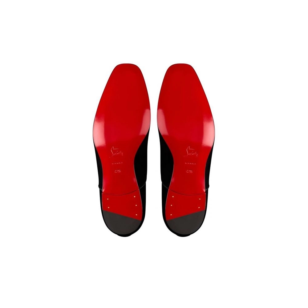 cheap Christian Louboutin Oxford Alpha Male Black Veau Velours sale