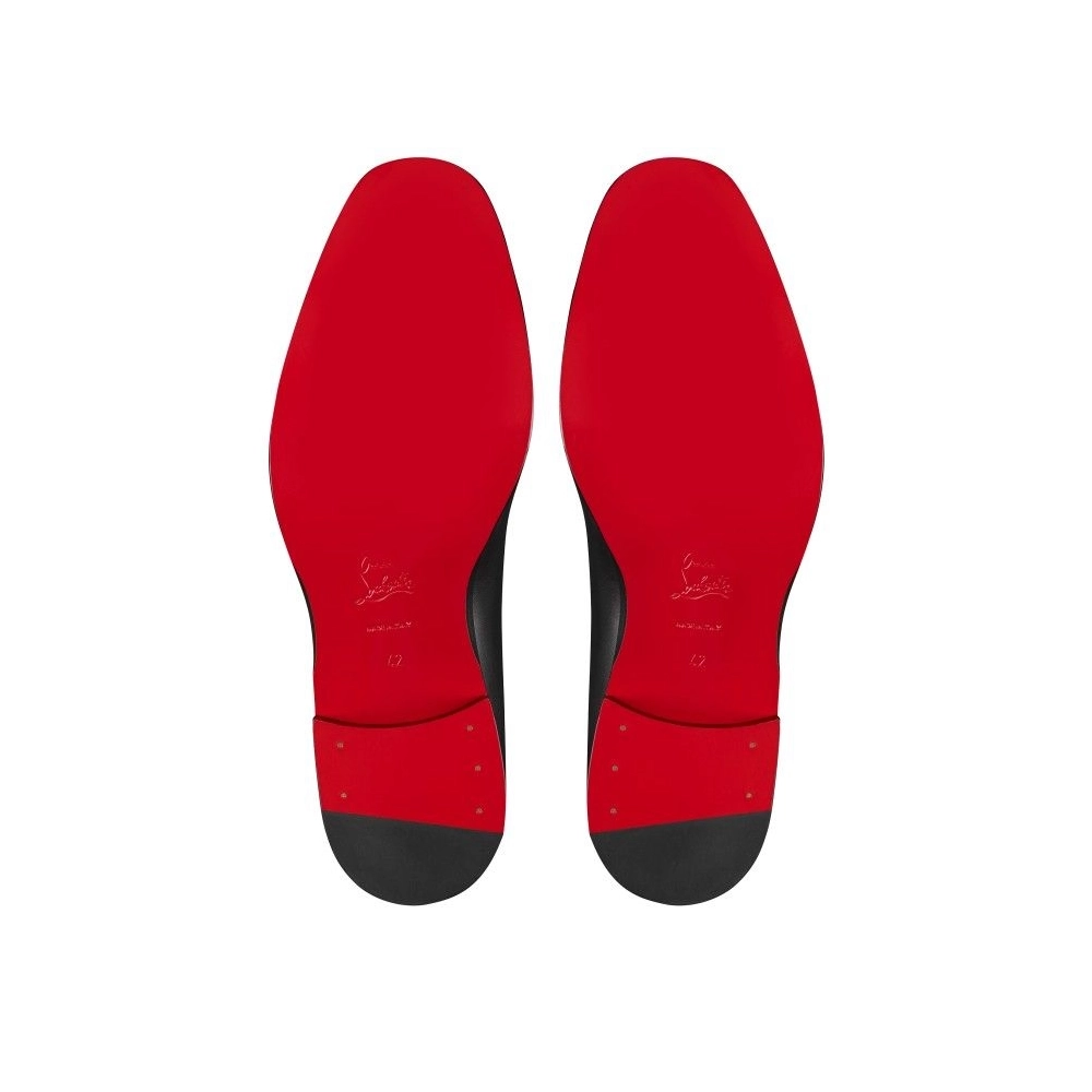 Cheap Christian Louboutin Chambelimonk Derbies Calf Leather Black on Sale