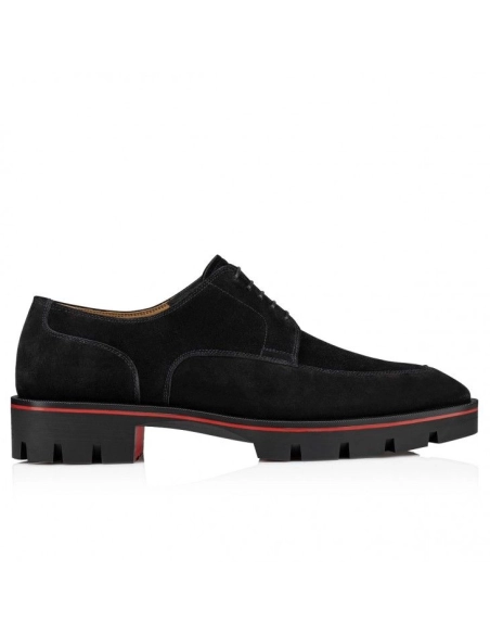 Cheap Christian Louboutin Davisol Derbies Leather Black, Discount Christian Louboutin Shoes Outlet Online