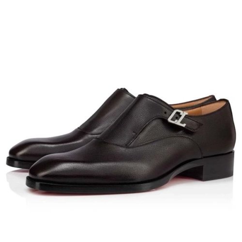cheap Christian Louboutin Derby Johnbi Dark Brown Claf sale