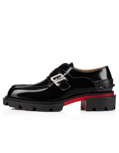cheap Christian Louboutin Derby Our Georges Black Calf For Men sale