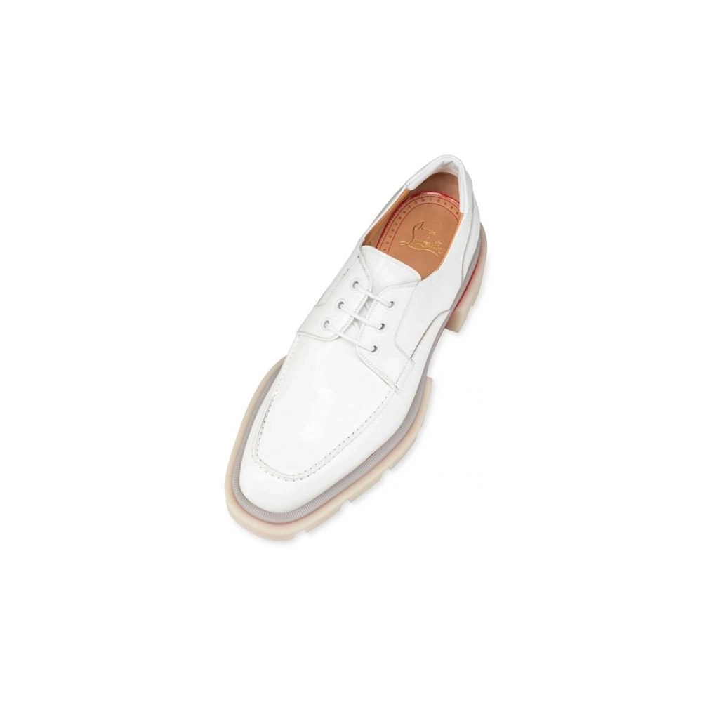cheap Christian Louboutin Derby Our Georges L Bianco Calf sale