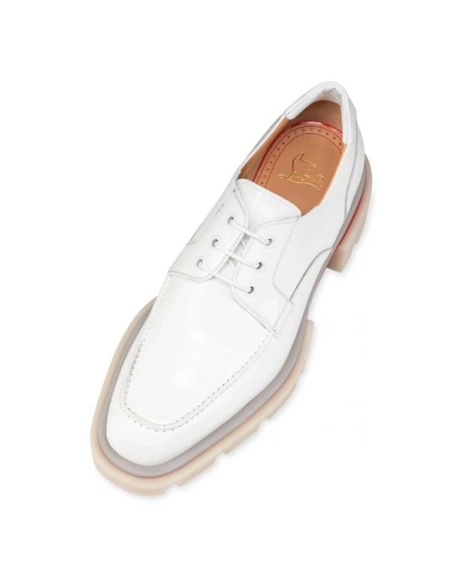 cheap Christian Louboutin Derby Our Georges L Bianco Calf sale