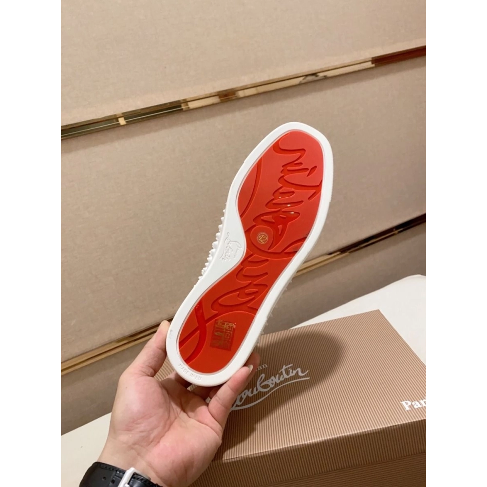 Fake Christian Louboutin Louis Orlato High-Top Sneakers Multicolor, Replica Christian Louboutin Shoes