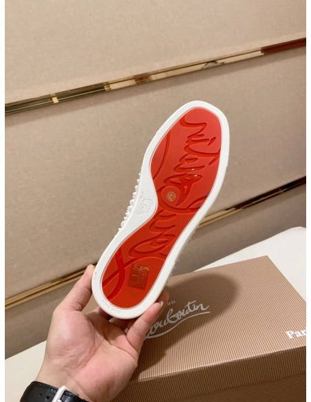 Fake Christian Louboutin Louis Orlato High-Top Sneakers Multicolor, Replica Christian Louboutin Shoes