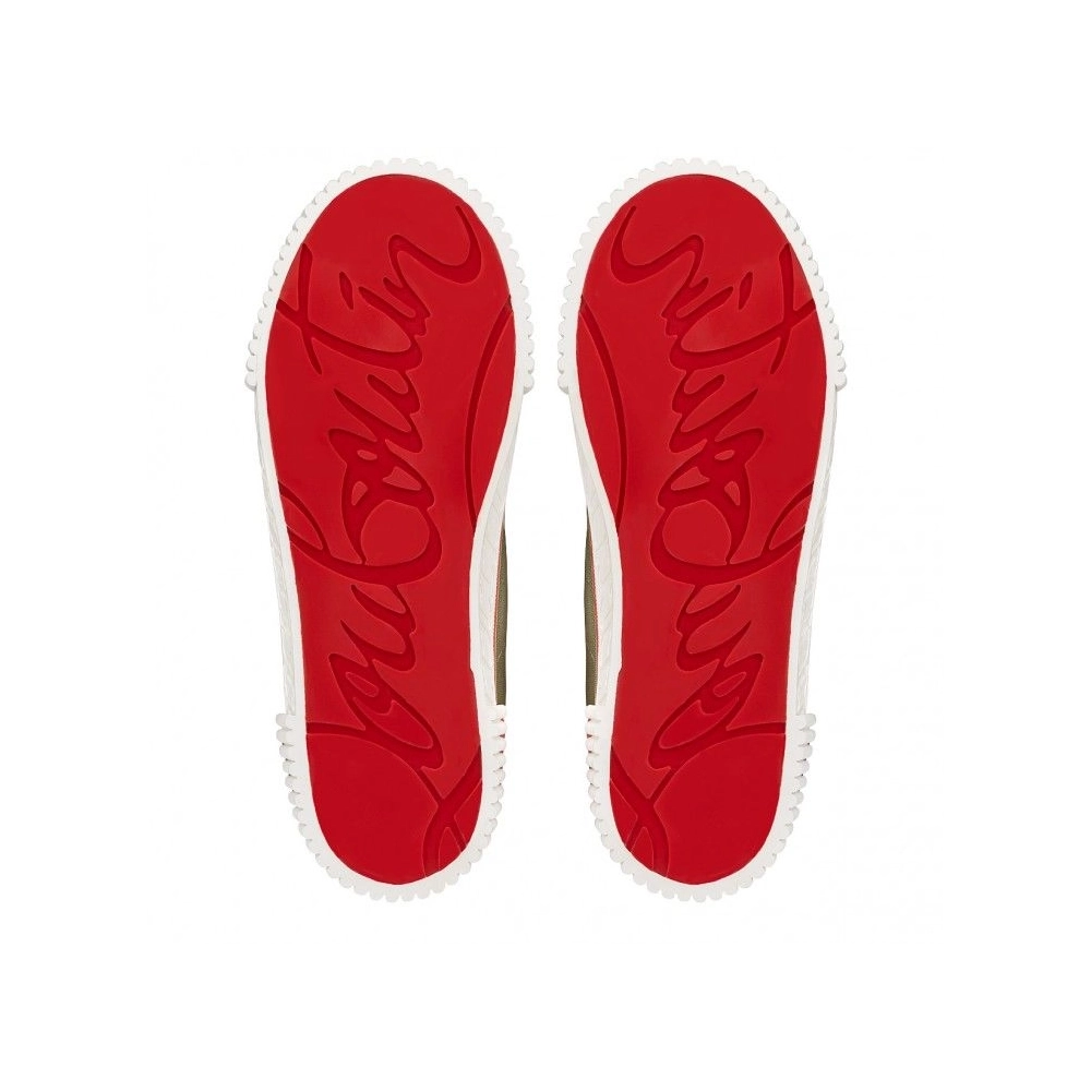 Discount Christian Louboutin Pedro High-top sneakers Fabric Sierra, Cheap Christian Louboutin Shoes for Sale