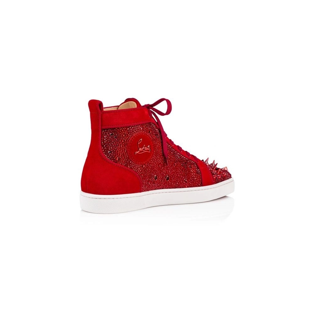 cheap Christian Louboutin High-top Lou Pik Pik STR Version Loubi Strass sale