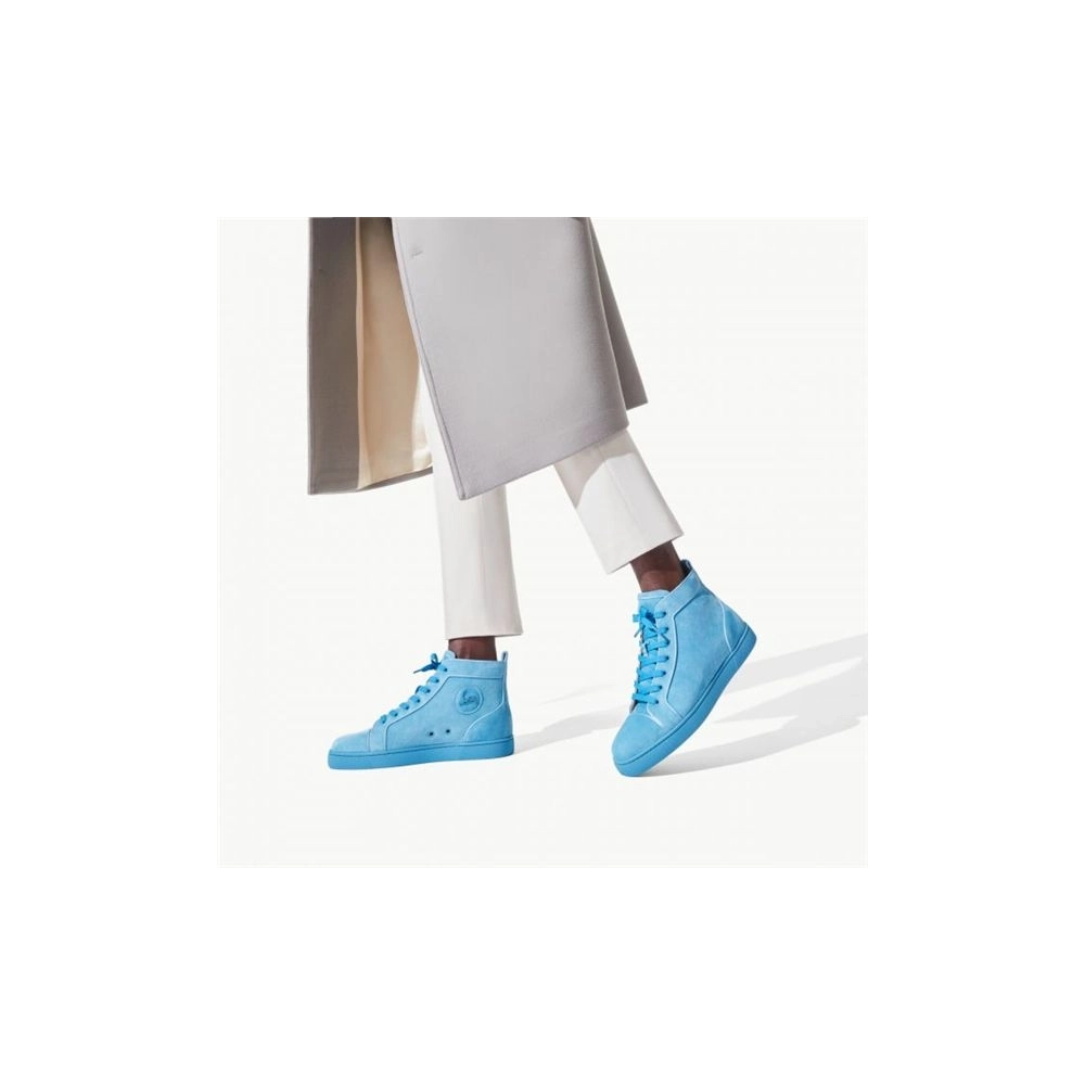 cheap Christian Louboutin High-top Louis Orlato Panorama Veau Velours sale