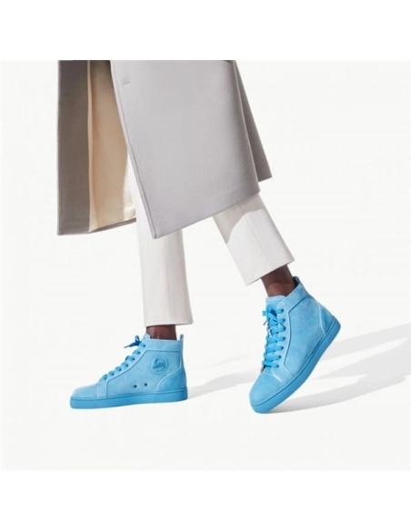 cheap Christian Louboutin High-top Louis Orlato Panorama Veau Velours sale