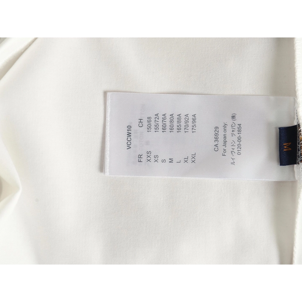 Louis Vuitton fourleaf clover and back logo print shortsleeved Tshirt,cheap Louis Vuitton