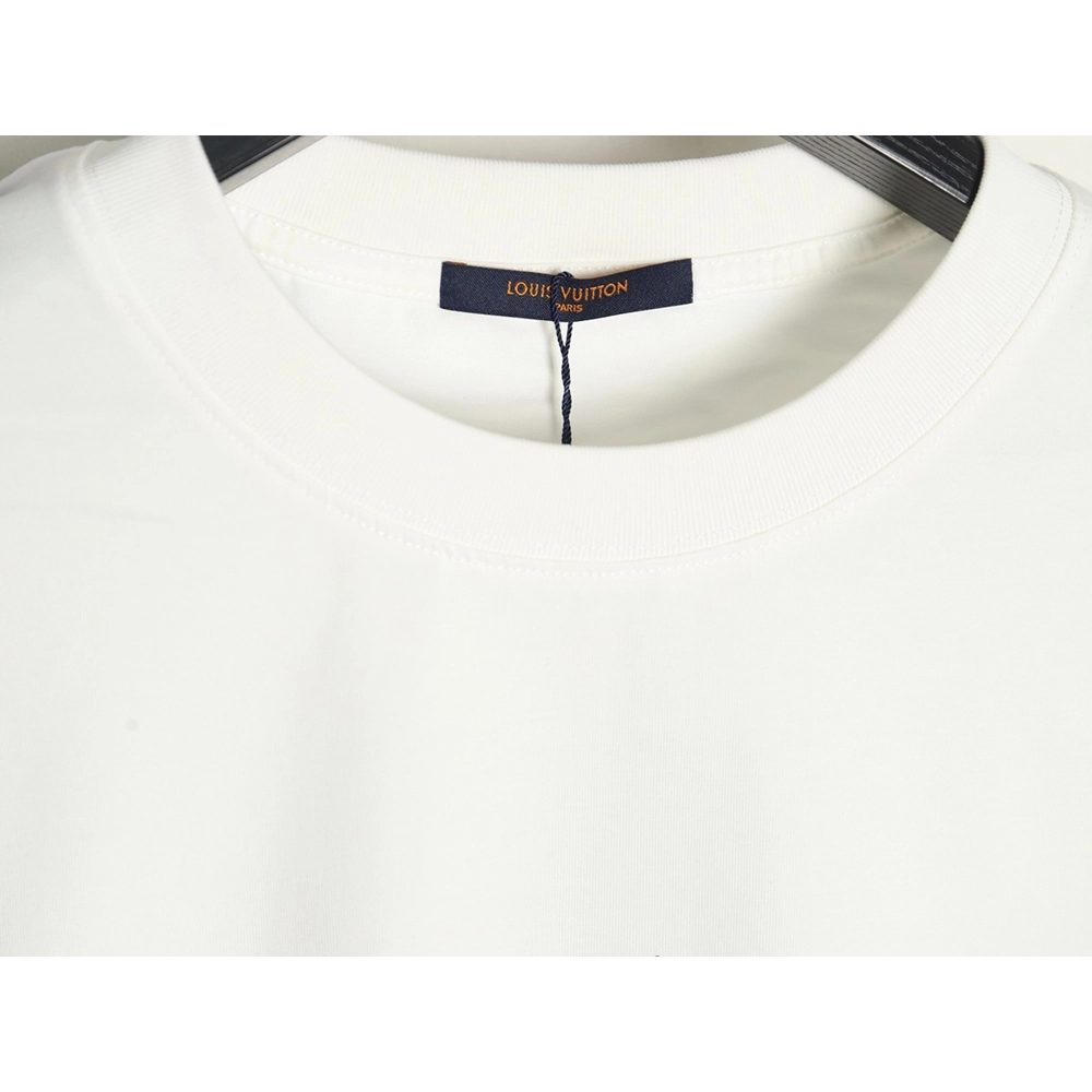 Louis Vuitton fourleaf clover and back logo print shortsleeved Tshirt,cheap Louis Vuitton