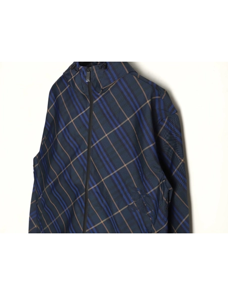 Burberry War Horse Embroidered Check Reversible Zip Jacket,cheap Burberry