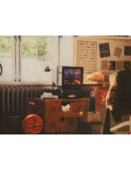 Louis Vuitton oil painting graffiti print short sleeves,cheap Louis Vuitton