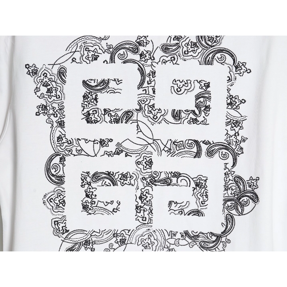 Givenchy floral embroidered lettering logo short sleeves,cheap Givenchy