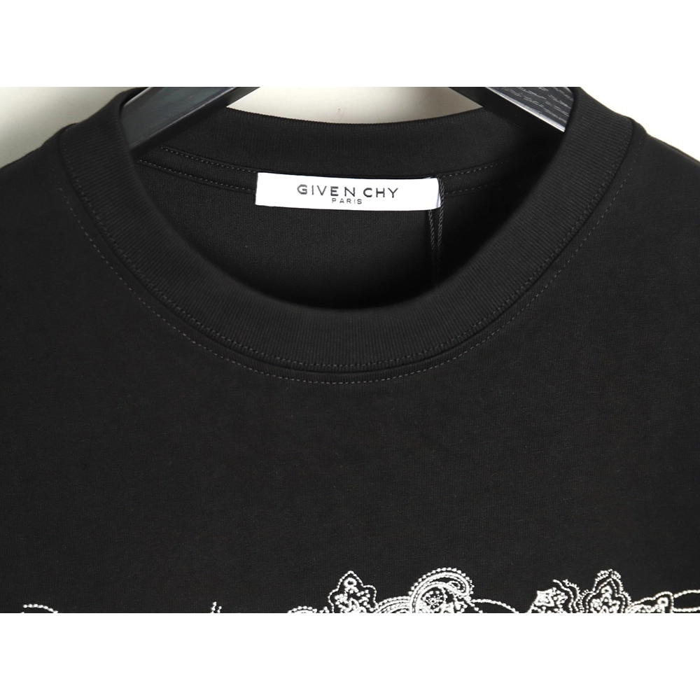 Givenchy floral embroidered lettering logo short sleeves,cheap Givenchy