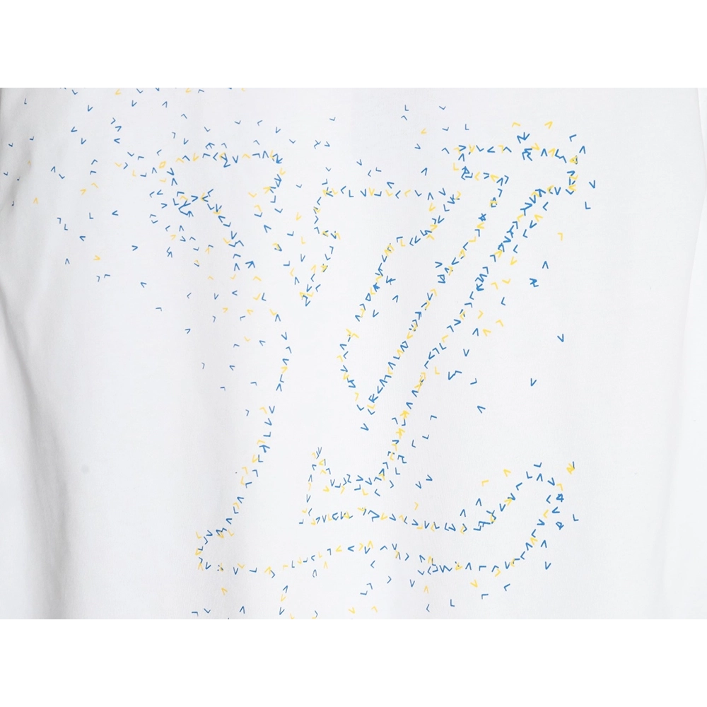 Louis Vuitton small airplane printed letter logo short sleeves,cheap Louis Vuitton