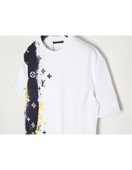 Louis Vuitton inkjet presbyopic print short sleeves,cheap Louis Vuitton